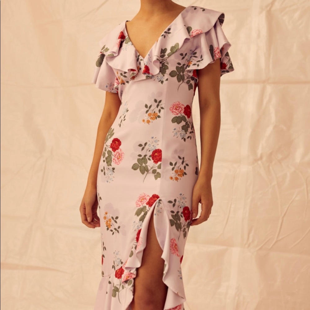 Keepsake Floral Dress -Midi with tag